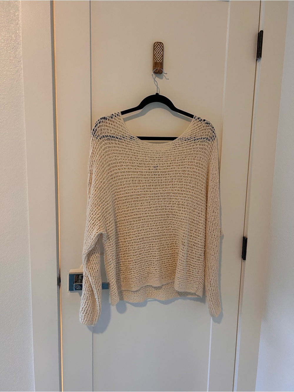 Billabong Light Beige Open-Knit Women’s Sweater